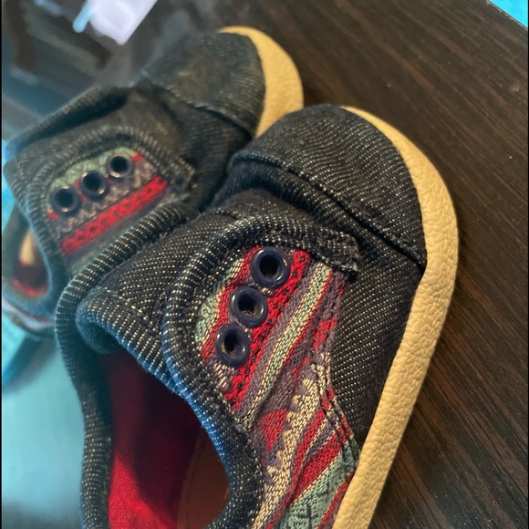 Unisex Toms size 3 (baby) Jean & Aztec style - Picture 4 of 6